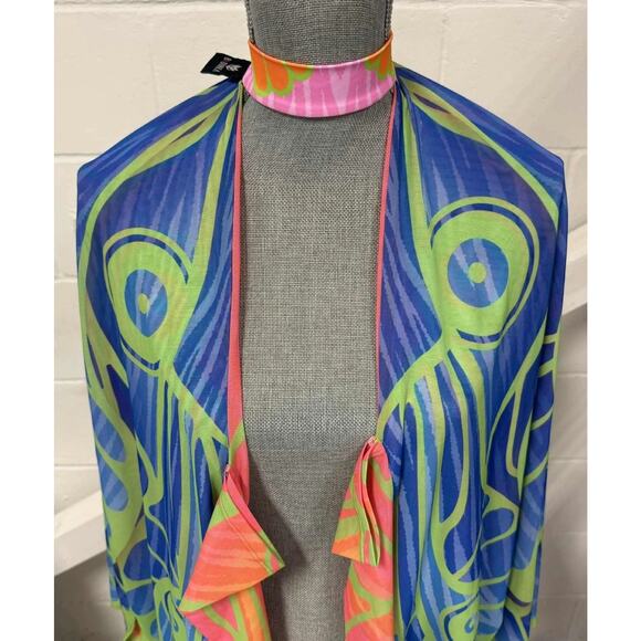 Badinka Rave Festival Butterfly Fairy Wings Costume Luminous Lover Sleeved S/M - Picture 4 of 15